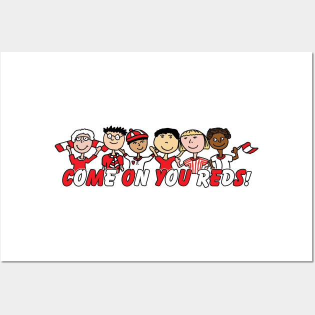 Football Fan Come on You Reds Wall Art by McNutt